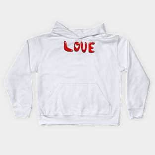 Love makes the world go around Kids Hoodie